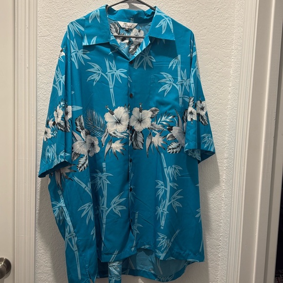 Lvish 4XL men’s tropical Hawaiian button front shirt - Picture 1 of 7